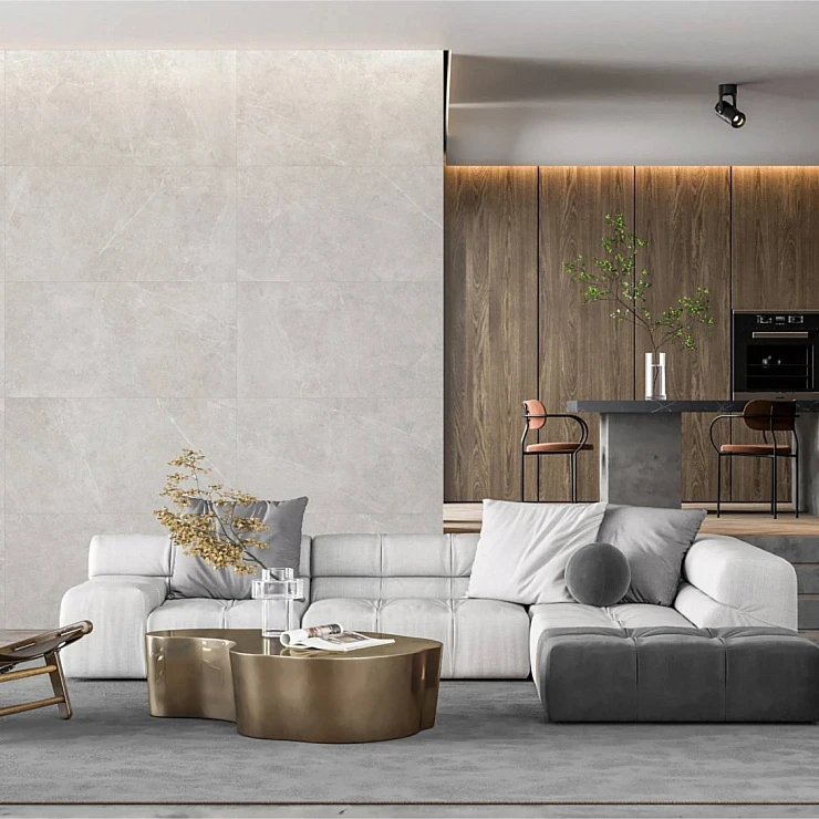 Керамогранит Global Tile Bliss 120x60 GT120601406MR серый