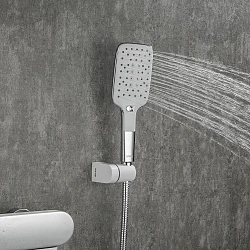 Смеситель для ванны с душем Gappo G3283-8 белый/хром