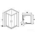 Душевой уголок RGW Hotel HO-313 110x110см 030631211-11 профиль хром, стекло прозрачное