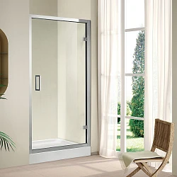 Душевая дверь в нишу Cezares Porta 90см PORTA-(D)B-11-90-C-Cr профиль хром, стекло прозрачное