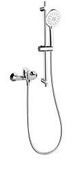 Смеситель для ванны с душем ARROW AG3628CP-TZ с душевым гарнитуром и штангой, хром