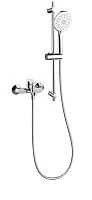 Смеситель для ванны с душем ARROW AG3628CP-TZ с душевым гарнитуром и штангой, хром
