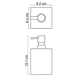 Дозатор Wasserkraft Leine K-3899 белый / хром