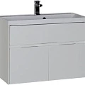 Тумба с раковиной Aquanet Латина 90 212933 белая