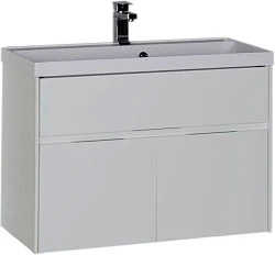 Тумба с раковиной Aquanet Латина 90 212933 белая