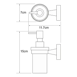 Дозатор Wasserkraft Isen K-4099 хром