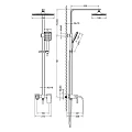Душевая стойка Timo Selene SX-1013/03 черная матовая