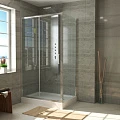 Душевой уголок Bravat Line 120x80см BS120.3101A профиль хром, стекло прозрачно