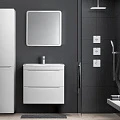 Тумба с раковиной Style Line Бергамо мини 70 антискрейч белый матовый