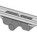 Душевой лоток AlcaPlast APZ1 750 с опорами, хром