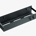 Полка Boheme Q 10965-B с двумя крючками, черная матовая