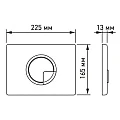 Кнопка смыва Berges Novum R3 040023 хром глянцевая