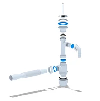 Сифон для раковины АНИ Пласт BM1315 хром