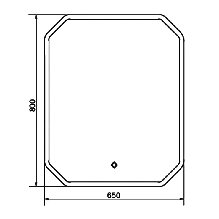 Зеркало Comforty Колеус 65 00-00001283CF с подсветкой