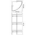 Полка Wasserkraft Ammer K-3733 3-ярусная, угловая, хром матовый