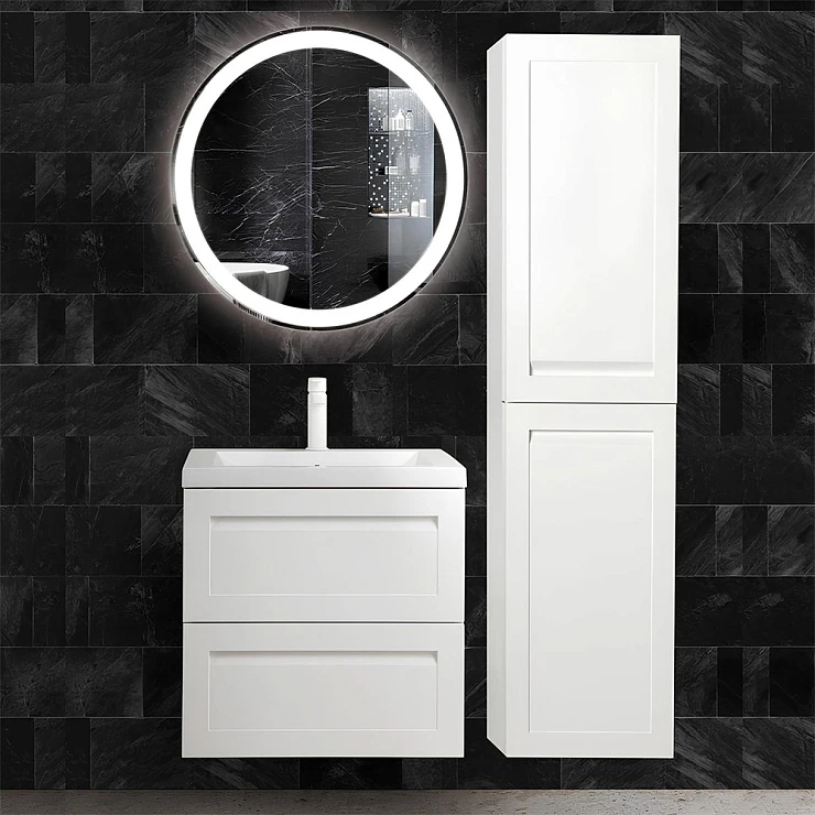 Комлпект мебели Art&Max Platino AM-Platino-1000-2C-SO-BM-Cer белый матовый