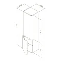 Шкаф-пенал AM.PM Sensation 40см M30CHR0406WG белый глянцевый