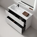 Тумба под раковину Sancos Folk Floor 120 FL120FLW левая, напольная Bianco