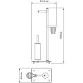 Стойка Wasserkraft K-1264W белая матовая