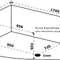 Акриловая ванна Azario Микона 170х110 левая МИВ0003 белая глянцевая
