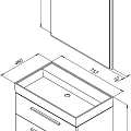 Мебель для ванной Aquanet Nova 75 243255 белый