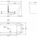 Акриловая ванна BelBagno 170х80х60 BB60-170 белая глянцевая