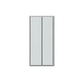 Душевая дверь в нишу Bravat Line 100x200см BD100.4121A профиль хром, стекло прозрачное
