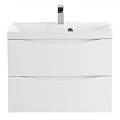 Тумба под раковину BelBagno Marino 70 MARINO-700-2C-SO-BL-P белая глянцевая