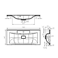 Раковина встраиваемая BelBagno Marino 100см BB1000/445-LV-MR-PR белая