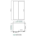 Душевой уголок Wasserkraft Main 120x90см 41S07 профиль хром, стекло прозрачное