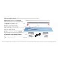 Душевой лоток Berges B1 Keramik 70 090118 хром матовый