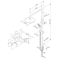 Душевая стойка AM.PM Gem F42890A14 со смесителем, черный