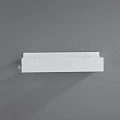 Полка Boheme Q 10965-MW с двумя крючками, белая матовая