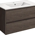 Тумба с раковиной Vincea Gio 80 темный дуб