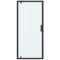 Душевая дверь в нишу Bravat Blackline 90x200см BD100.4111B профиль черный, стекло прозрачное