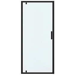Душевая дверь в нишу Bravat Blackline 90x200см BD100.4111B профиль черный, стекло прозрачное