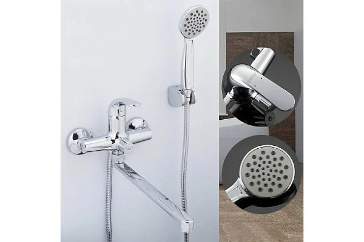 Смеситель для ванны с душем Gappo G2235 хром