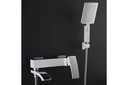 Смеситель для ванны с душем Gappo Jacob G3207-8 белый/хром