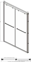 Душевая дверь в нишу Bravat Stream BD120.4203S 120x200