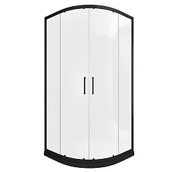 Душевой уголок Bravat Blackline 90x90см BS090.1201B профиль черный, стекло прозрачное