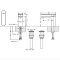 Смеситель для раковины Bravat Gina F165104C-ENG хром