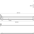 Полка Bemeta Kera 144702247 белый / бронза