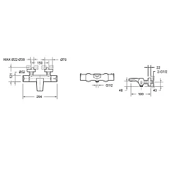 Смеситель для ванны с душем Bravat Nizza F6353387CP-01-RUS хром