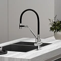 Смеситель для кухни Sancos Dora SC4003CH хром/черный