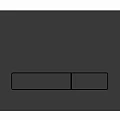 Кнопка смыва KKPol Vitrum Metal Slim 350/PSM/011-00-00 черная матовая