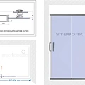 Душевой уголок STWORKI Дублин 90x90см DE019SC9090200 профиль хром глянец, стекло матовое