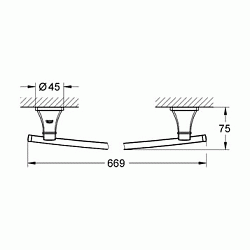 Полотенцедержатель Grohe Grandera 40629000 хром