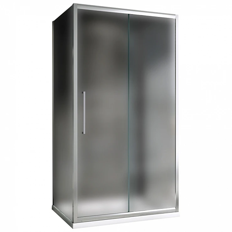 Душевой уголок ABBER Schwarzer Diamant 120х85см AG30120MH-S85M профиль хром, стекло матовое