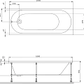 Акриловая ванна AM.PM X-Joy 180х80 W94A-180-080W-A белая глянцевая