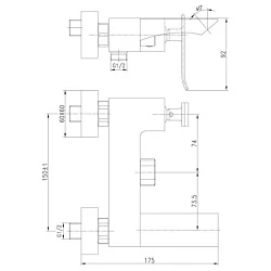 Смеситель для ванны с душем Lemark Contest LM5814CW хром